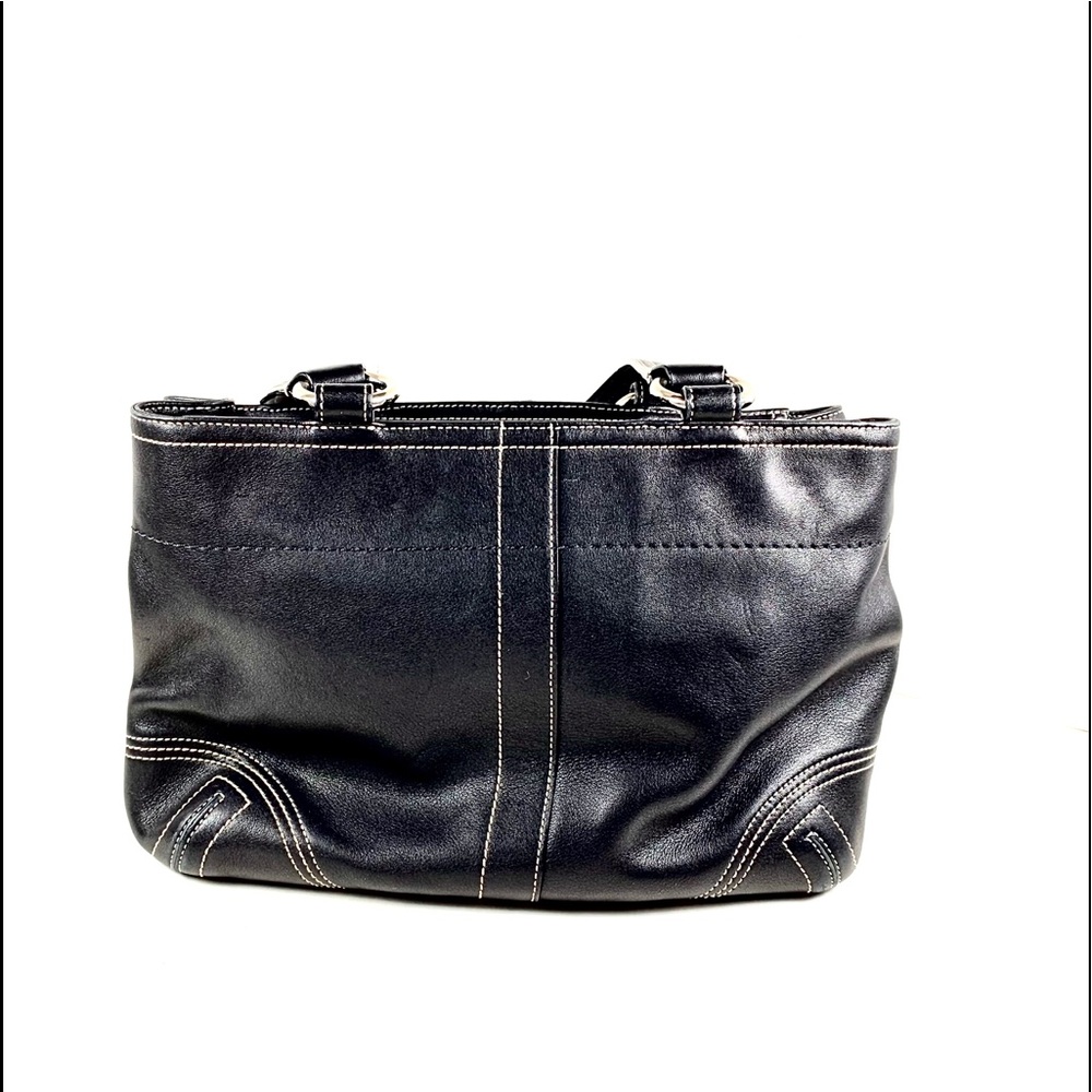 NWOT Black Bucket Leather Coach bag - Picture 2 of 11